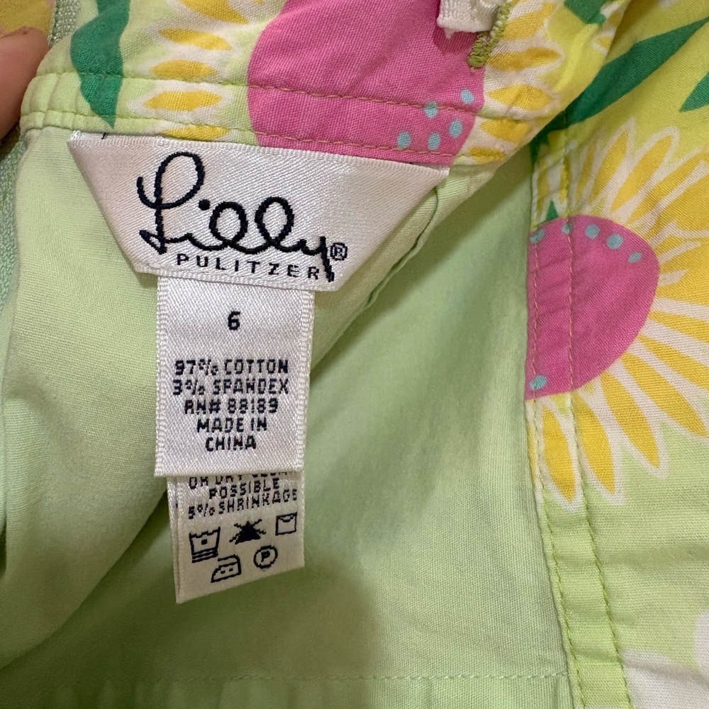 Lilly Pulitzer Callahan Floral Scalloped Hem Skort Size 6 Daisy Print - Picture 6 of 6